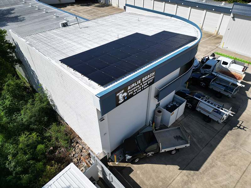 Commercial solar installation in the Whitsundays